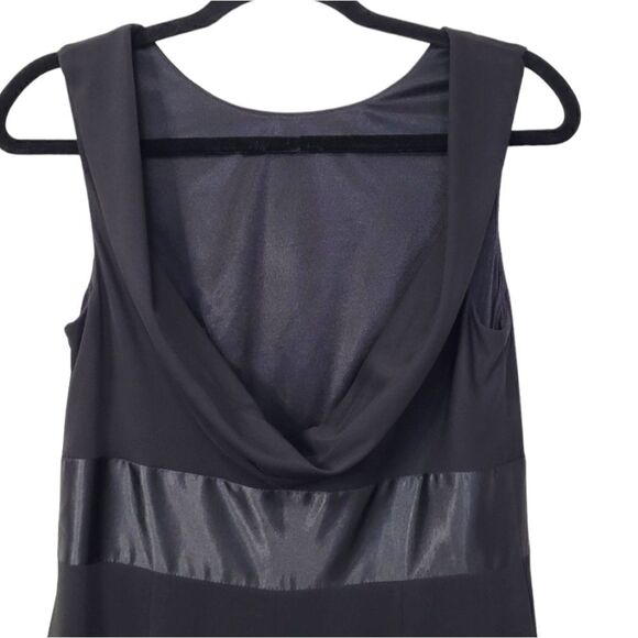 David Meister Black Cowl Back Full Length Gown - Picture 5 of 5